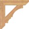 Ekena Millwork Balboa Slat Smooth Bracket, Western Red Cedar, 5 1/2"W x 32"D x 32"H BKT06X32X32BOA06SWR - alternate 3